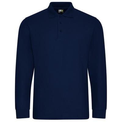 Men's Piqué Long-Sleeved Polo Shirt