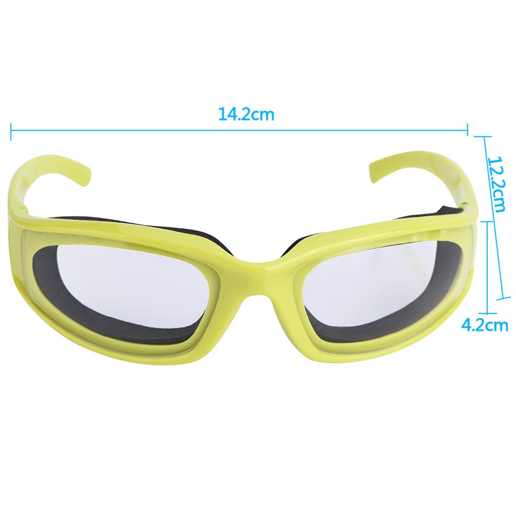 Onion Cutting Goggles Protective Glasses Eye Protector Kitchen Gadget Green Sponge Design Compact Size