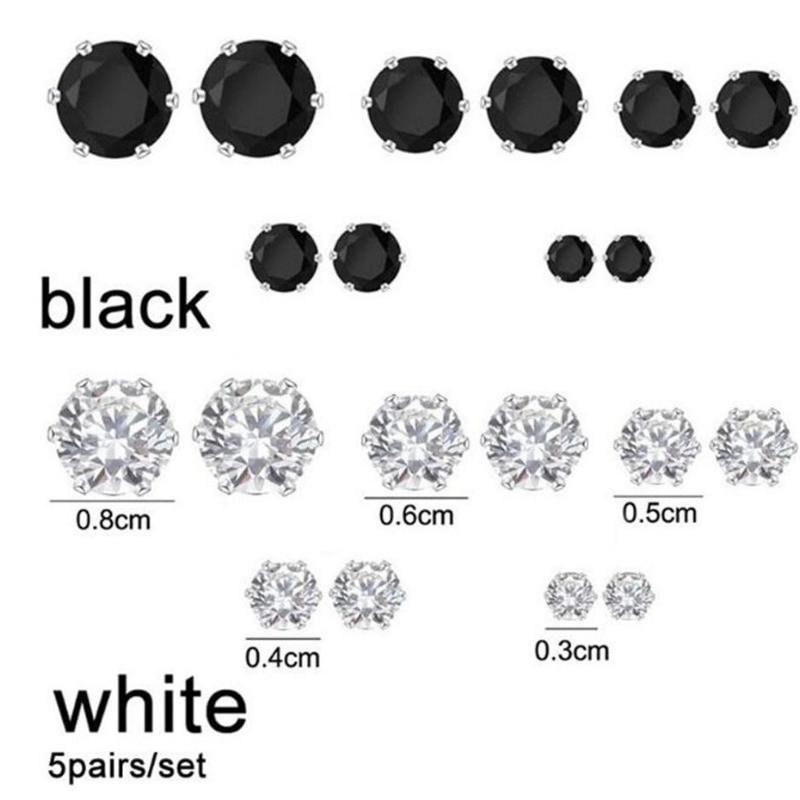 10 Stücke Hochwertige Ohrstecker Set Einfache Frauen Legierung Zirkon Ohrring Sets Schmuck Ac