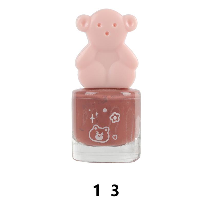 Water-based Cute No-bake Long-lasting Non-peelable Quick-drying Nude Color Odor-free Nail Polish