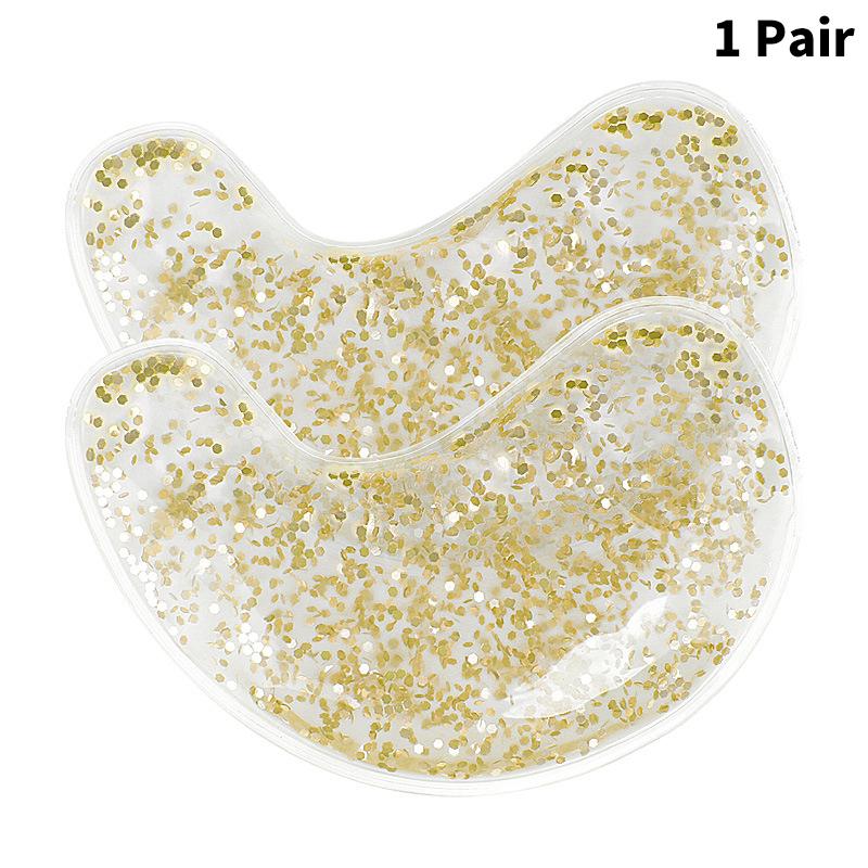 

Gel Eye Bag Patch Reusable Gel Eye Ice Pack Cold Eye Patches Reusable Gel Eye Cooler Heater Patches Relieves Puffiness золотий