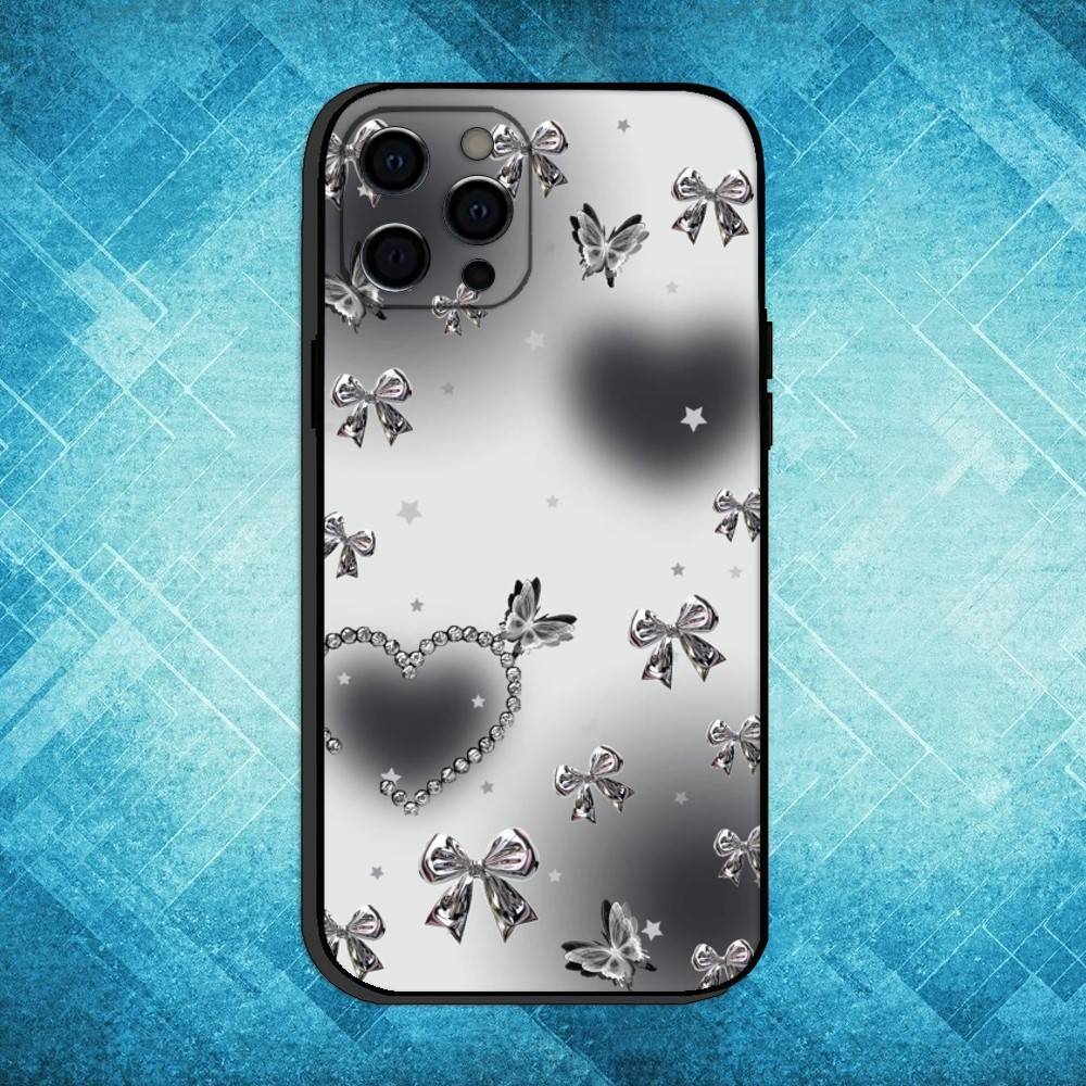 

Ins Style Phone Case For iPhone17,16,15,14,13,12,11 Plus,Pro Max Soft Black Cover iPhone17air
