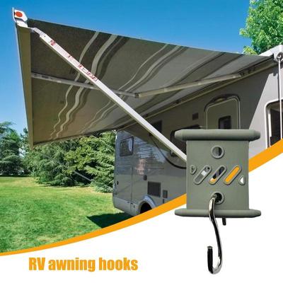 RV Awning Hooks 12pcs Awning Hooks Set For RV Lights Accessory S Shaped Storage Hook Versatile Campers Awning Hooks For RV