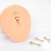 10Pcs/lot G23 Titanium Belly Button Rings Crystal Navel Barbell Rings Belly Piercing Jewelry for Sexy Women Navel Piercing 14G