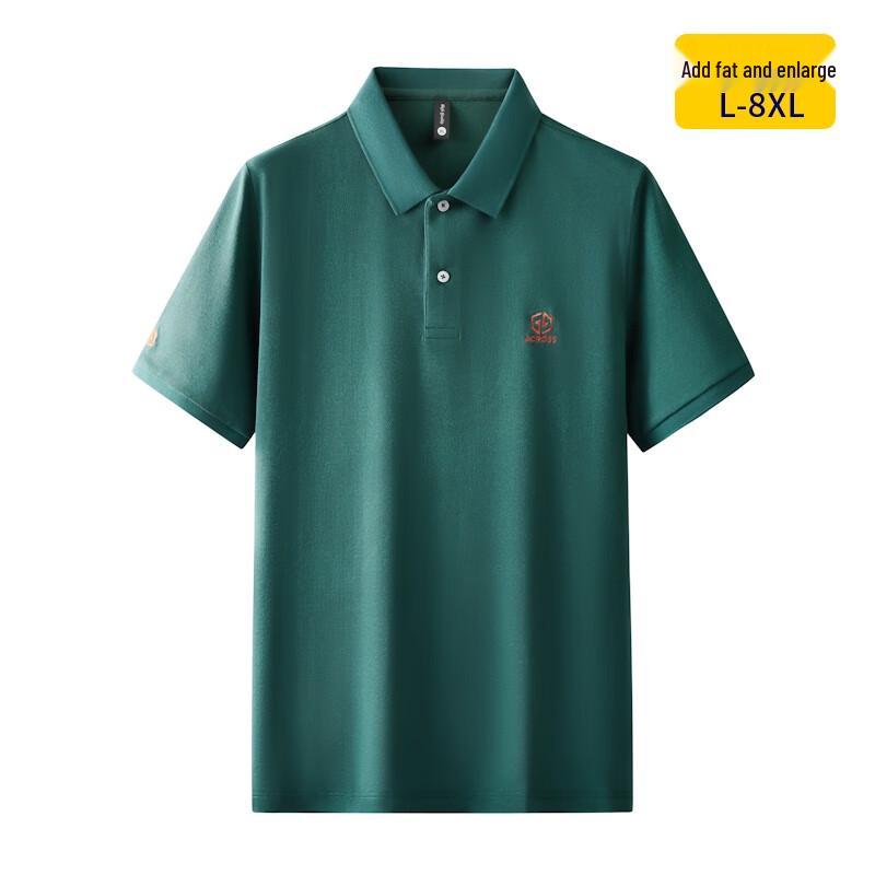 Men's Plus Size Summer Pure Cotton Short Sleeve Polo Shirt