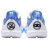 Li Ning Bipolar X Stagroup X  Flash 10 Oso Fabric TPU Sky Support Durable Mid-Top Basketball Shoes Men sneaker White Blue ABAT085-17