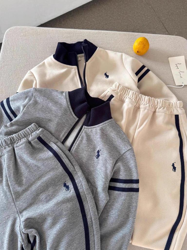 Trendiges Jungen-Set mit besticktem Hoodie und Jogginghose: Zweiteiliges Outfit für Frühling/Herbst für Kleinkinder bis große Kinder