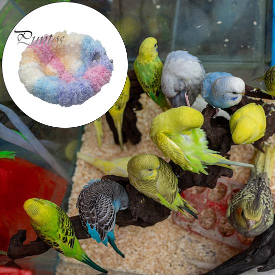 Warm Bird Nest for Cage Plush Hanging Bird Bed Fleece Warm Bird House for Conure Budgie Cockatiel Lovebird Parakeet Hamster Small Animals