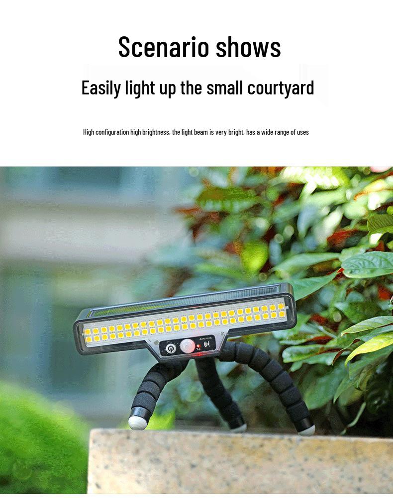 Super Bright Solar Sensor Floodlight for Outdoor Garden & Farm
