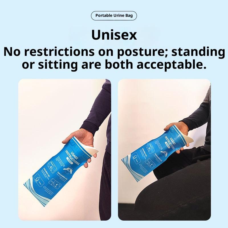 5 Pezzi Sacchetti Urina Emergenza Esterna 900ml Usa e Getta Viaggio Toilette Mobile Urinale Portatile per Donna Bambino Uomo Sacchetto per Vomito