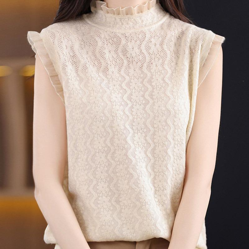 White Tank Tops Women 2025 Summer Sleeveless O-Neck Black Knitted Tank Tops Camis Women Tops JJ288