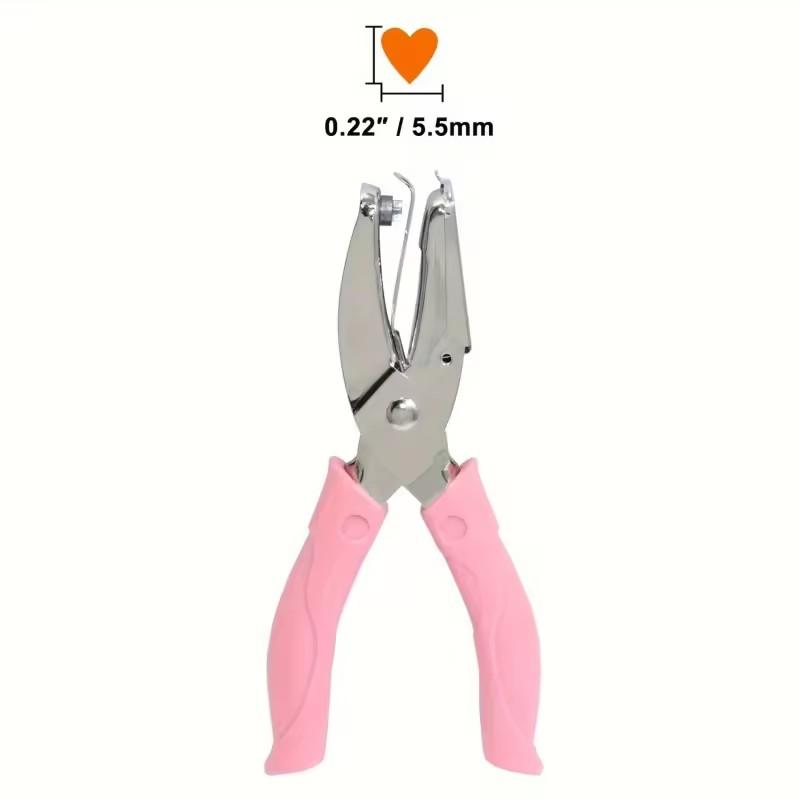 Söt enkelhålslagare Scrapbooking Pappershålslagare Kawaii Stjärna Hjärta Cirkel Hålslagare Diy Hantverk Formskärare Perforator