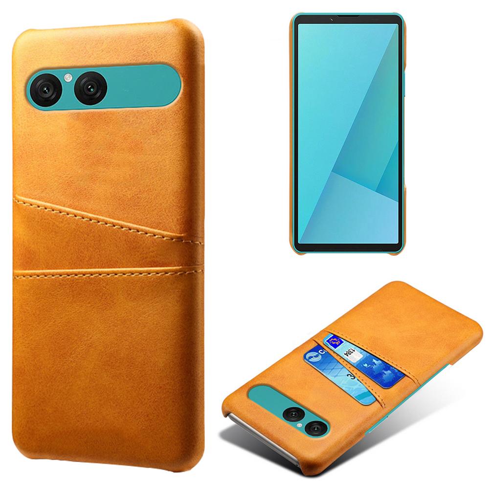 

For Sony Xperia 10 VII Case Dual Card Slots PU Leather + Hard PC Phone Cover A
