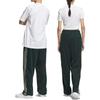 adidas Originals Logo Print Elastic Waist Straight-Leg Knit Track Pants Unisex Bottoms Dark-Green IN1005