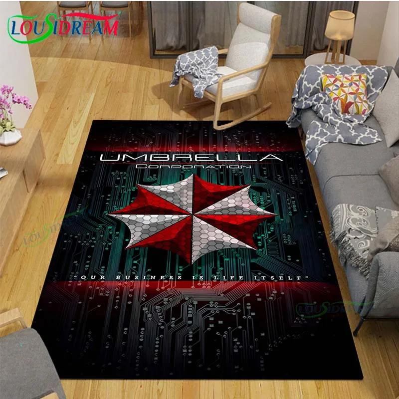 2025 Fashion 3D Movie R-Resident Evil Printed  Carpet Living Room Anti-Skid Area Rug Kids Bedroom Mats Yoga Mat Carpet Decor