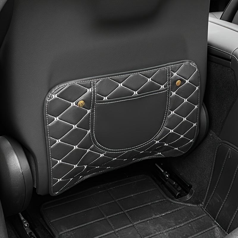 Faux Leather Car Seat Back Protector Pad - Anti-Kick Design, Durable & Easy-Clean, Fits All Car Seats, Backseat Cushion for Car Seat