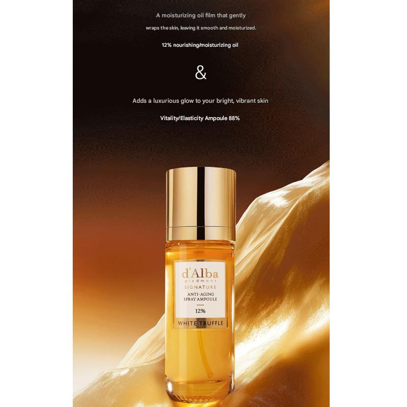 D’Alba Signature Ampulă Spray Anti-Îmbătrânire 12% 60 mL (3 Opțiuni)