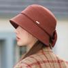 New Women's Autumn and Winter Solid Color Woolen Bucket Hat Top Hat Basin Hat Perfect for Cold Weather, Winter Headwear