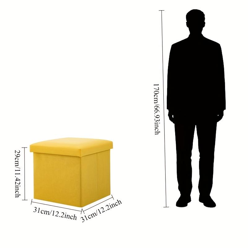 1pc folding storage stool, a compact household step stool perfect for changing shoes, durable and space-saving