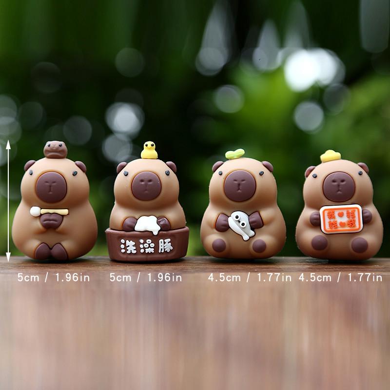 

Capybara Cartoon Desk Decor With Resin For Kids And Collectors