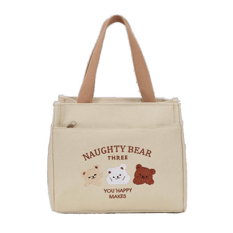 Versatile Canvas Tote Bag: Portable, Stylish, Ideal for Work, School, or Lunch