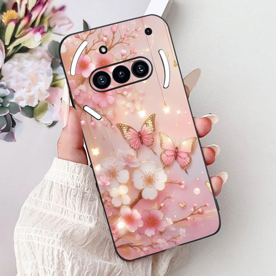 For Nothing Phone 3A 2025 Case A059 Fashion Flower Cats Cartoon Silicone Soft Shockproof Cover For Nothing Phone3A 3A Pro Bumper