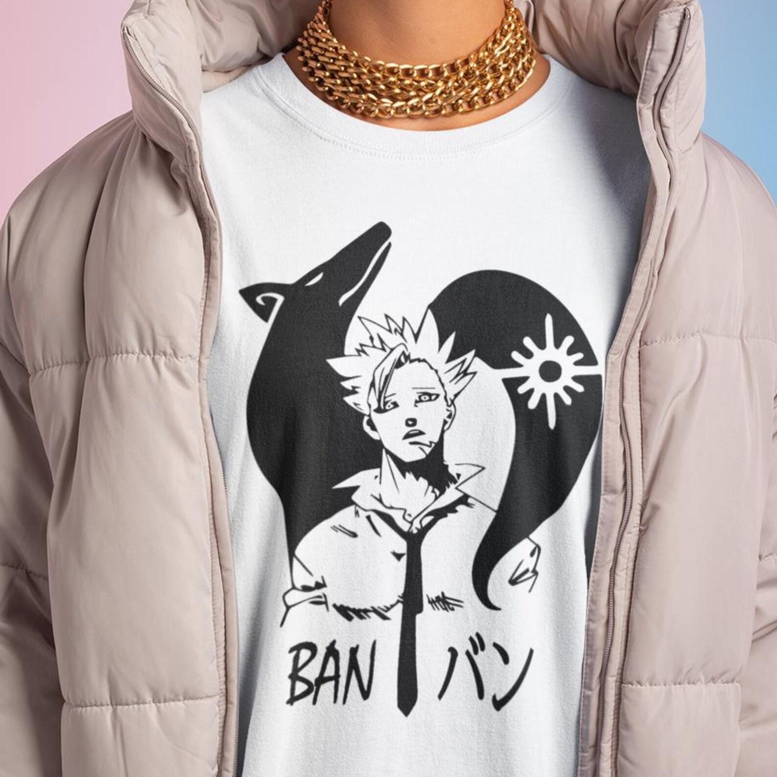 Ban Anime Shirt - Seven Deadly Sins T-Shirt,Nanatsu No Taizai Cosplay Tee XL