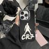 Custodia per telefono Player R-Ronaldo C-CR7 Per iPhone 17,16,15,14,13,12,Pro MAX Nera Opaca Cover Antiurto