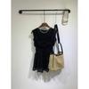 C S In The Room Tab Strap SmoCk bandIng adjuSTable Strap SleeveleSS blouSe 4Col
