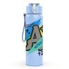 1PC Excellent Grade A School Art 750ml Color Plastic Sports Water Bottle Leakproof Flip Straw Lid Suitable for Sports Office Home Use