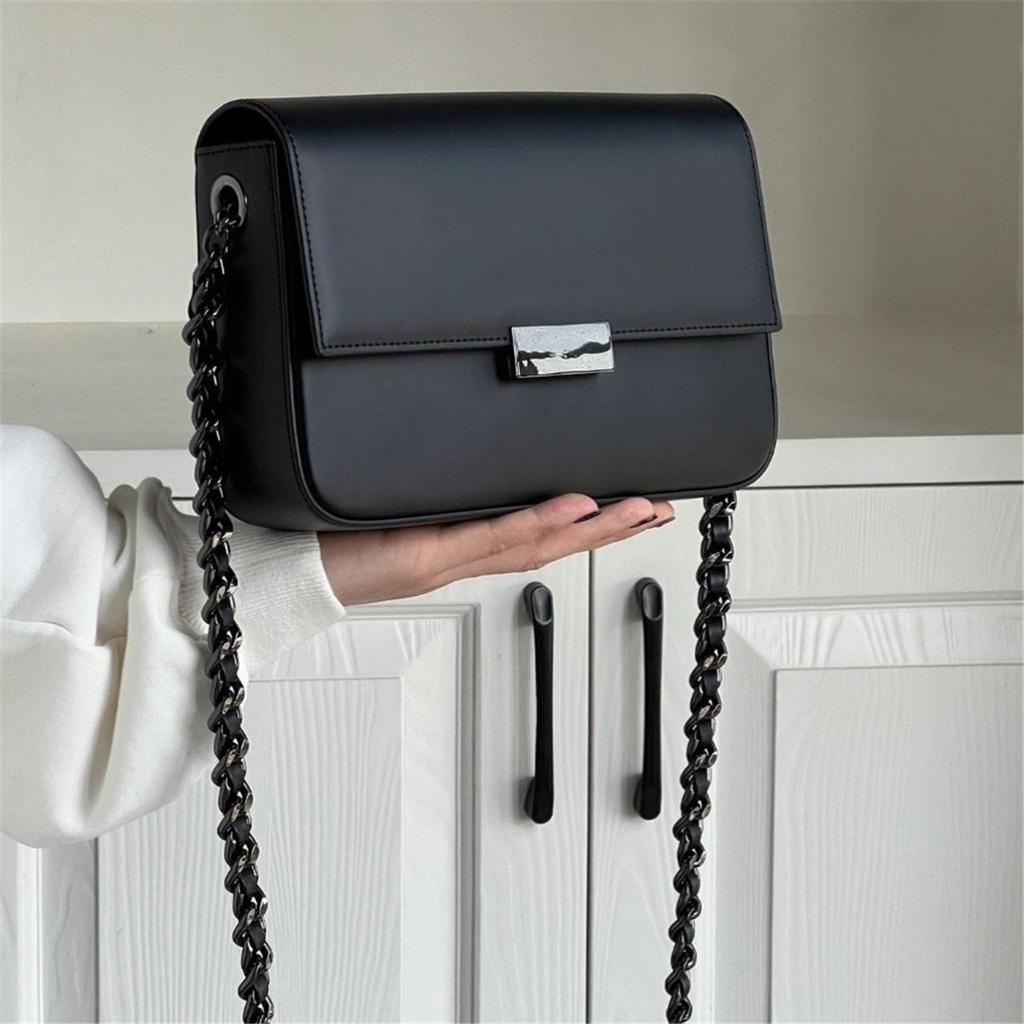 Small Square Bag Texture French Niche Chain Bag Commuter Shoulder Crossbody Bag For Women