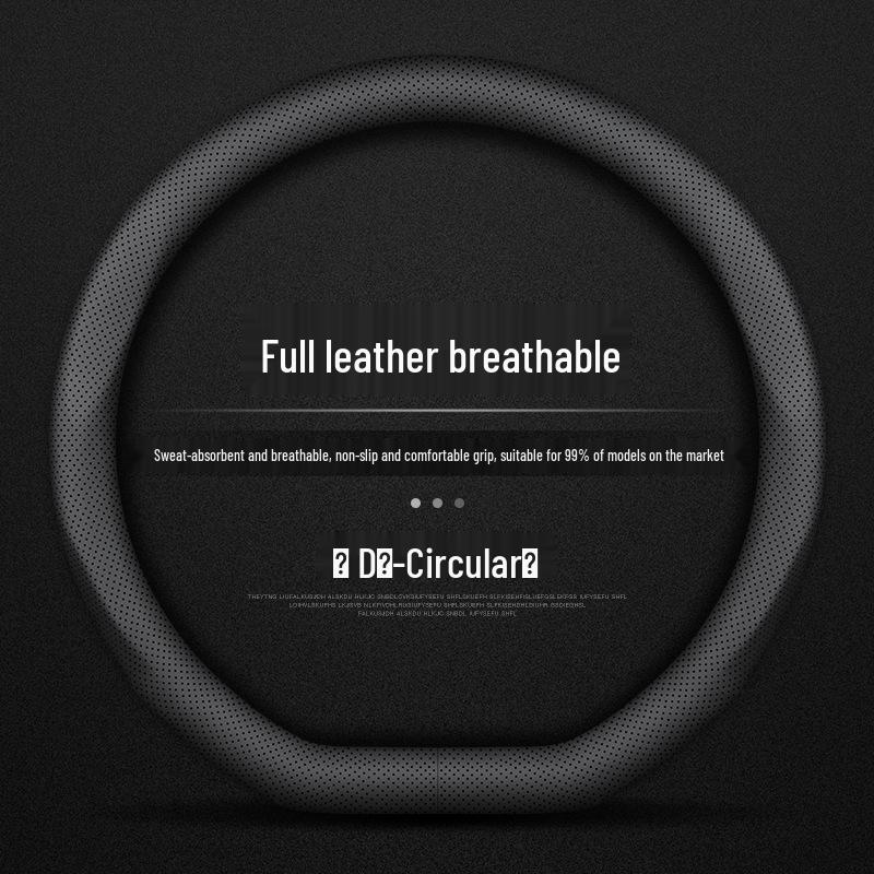 Premium Genuine Leather Steering Wheel Cover for BAIC BJ20, BJ30, BJ40, F40, BJ80