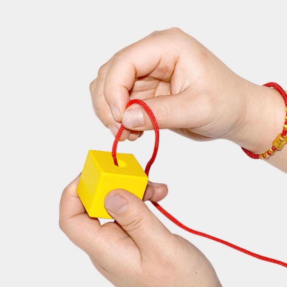 Colorful Wooden Toys Matching Game Colorful Beaded Toy  Preschool Learning