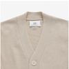 Ami Ukc034 Kn0028 721 Ami De Coeur TOne On TOne Heart Logo V Neck Crop Public Cardigan