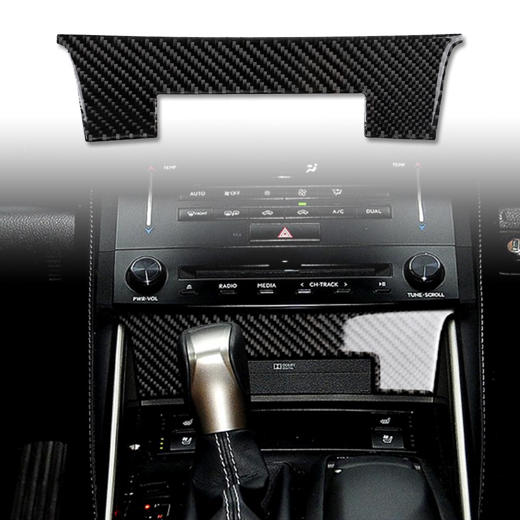 Carbon Fiber Car Accessories Center Console Storage Interior Cover Modified Trim Sticker For Lexus IS250 IS350 300H 2013-