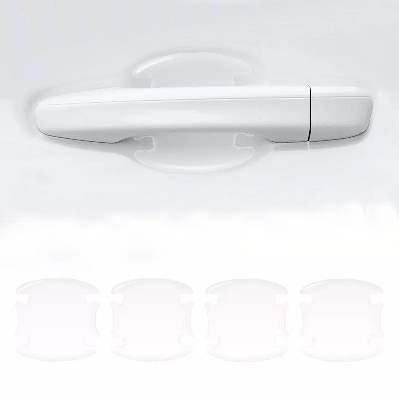4pcs Transparent Car Door Handle Bowl Protector Film Anti-Scratch Sticker For Mercedes Benz W177 W205 W206 W213 W214 W216 AMG
