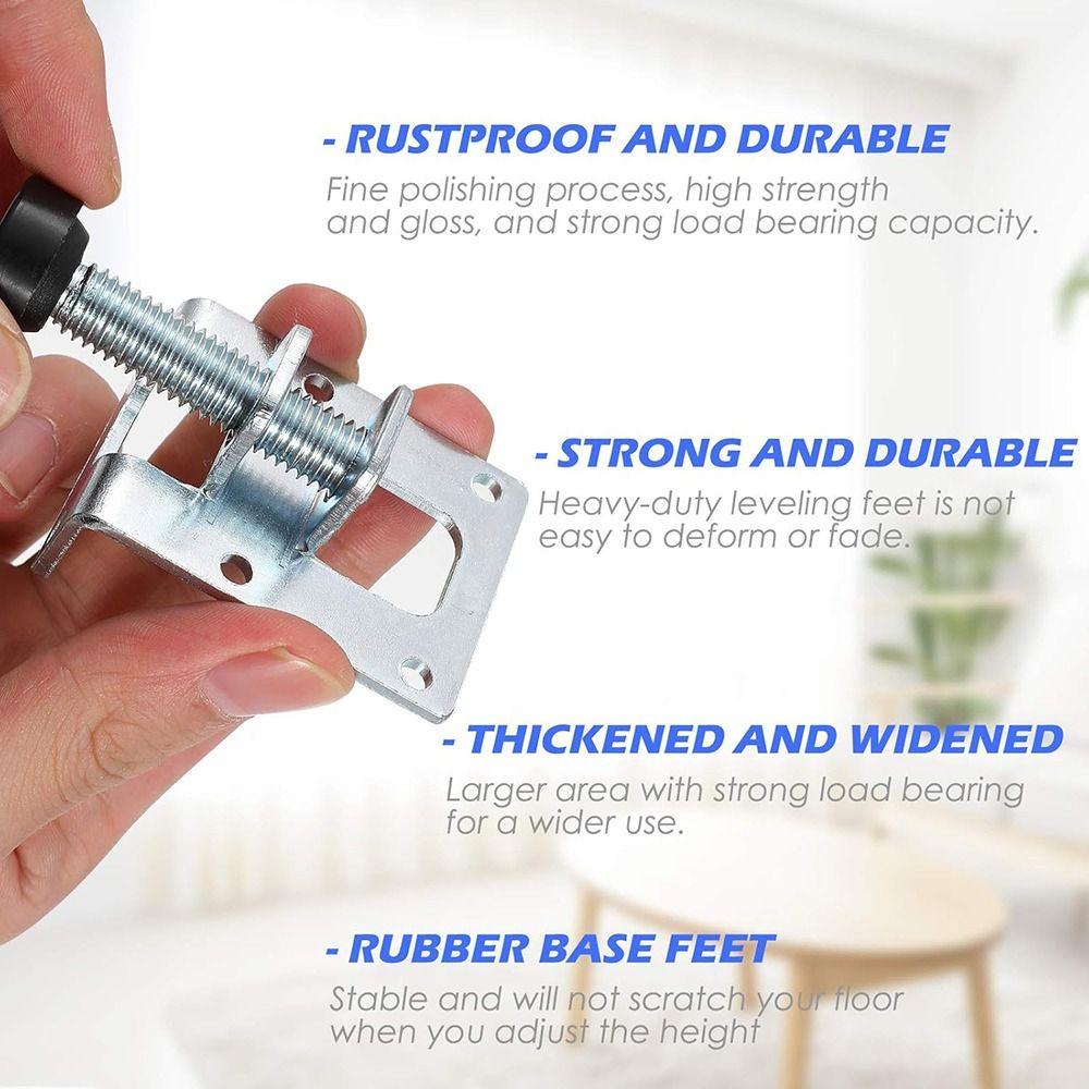 Adjustable Table Leveler Feet Zinc Alloy Furniture Height Adjuster  Furniture