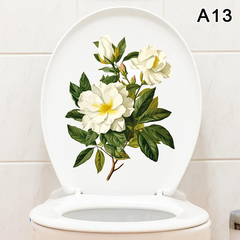 

Різноманітні зелені рослини Квіти Наклейка на стіну Ванна кімната Декор туалету Наклейки Вітальня Кабінет Домашня прикраса Самоклеюча фреска