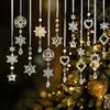 1pc Decorative Crystal Pendants Christmas Tree Ornaments  Window Decoration