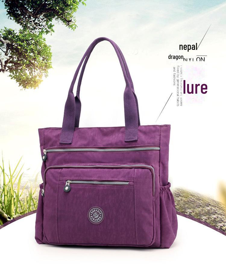 Women's Casual Lightweight Nylon Shoulder Bag – Trendy, Versatile, and Large Capacity Travel Handbag