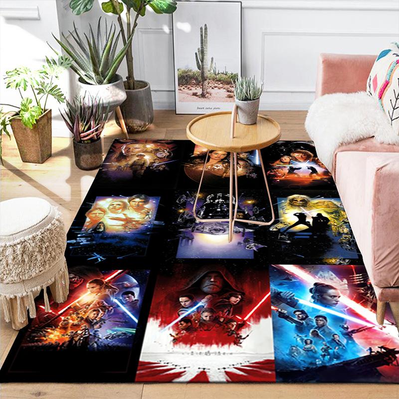 1Pc Star Wars Saga Posters Rug, Office Carpet Indoor Outdoor Doormat, Non-Slip Soft, Living Room, Christmas Halloween Gift. M928789