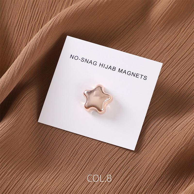 Matte Magnet Hijab Pins Magnetic Brooch for Headscarf Women Shawl Strong Magnetic Button Muslim Turban Headscarf Accessories