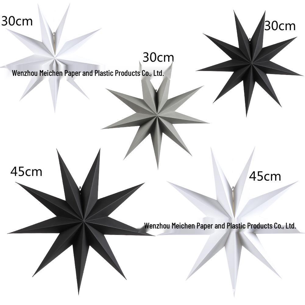 In-Stock Origami Nine-Pointed Star: Christmas, Birthday, and Window Decoration Star Lights