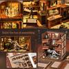 CRESYMME Miniature House Dollhouse Book Nook Kit, Wooden DIY 3D Hobby Handmade (Fossil Museum)