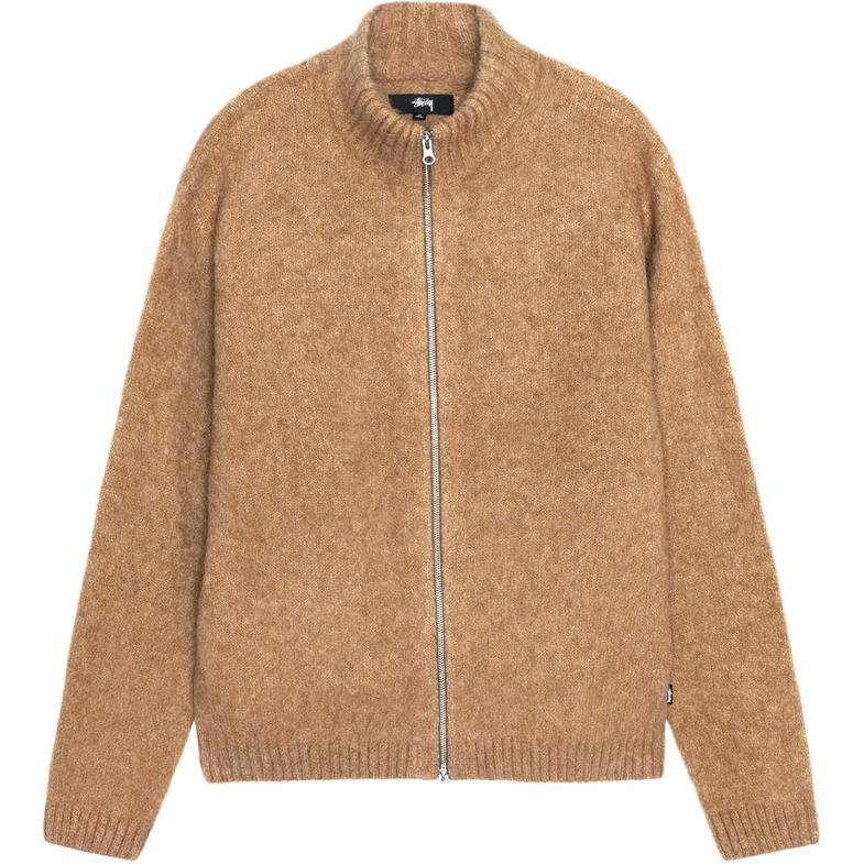 Stussy Full Zip Brushed Merino Sweater 117248