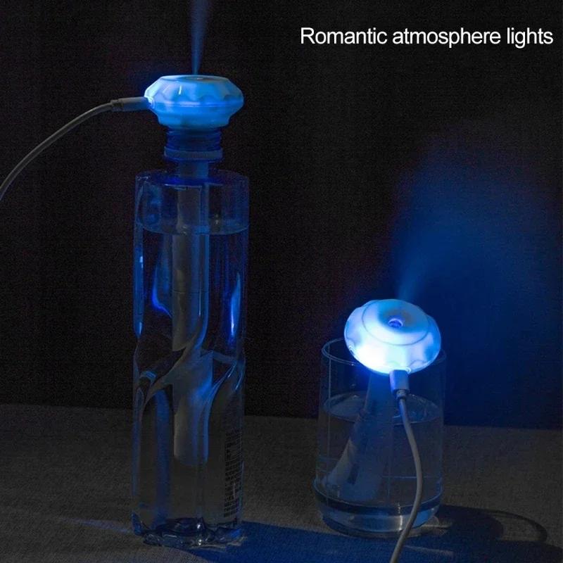 USB Mini Ultrasonic Humidifier LED Light Essential Oil Diffuser Car Air Purifier Aroma Anion Mist Maker