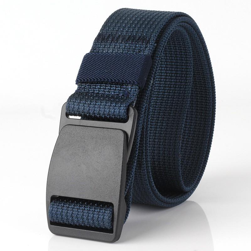 

TUSHI Thirteen Pits DONAPF Pom Plastic-steel Buckle Casual Nylon All-match Belt 120cm королівський синій колір