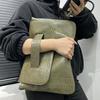 Ladies' Fashion Handbag with Thick Serpentine Pattern High Capacity Retro New Document Storage Bag