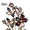 Women Brooch Pin Vintage Flower Pin, Floral Wreath Lapel with Colorful Rhinestones, Jewelry Accessory for Clothing Dress Coat Bags Scarves