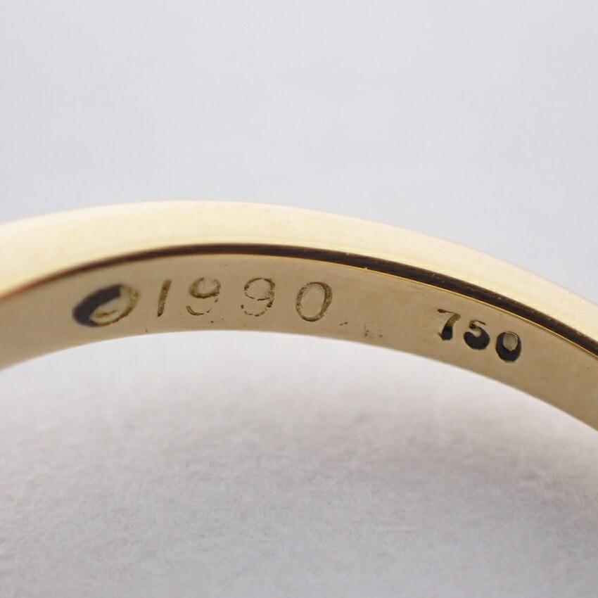 [Pre-owned] TIFFANY / Tiffany / 750YG / Akoya Pearl / Signature Ring / Size 6 / j53-2